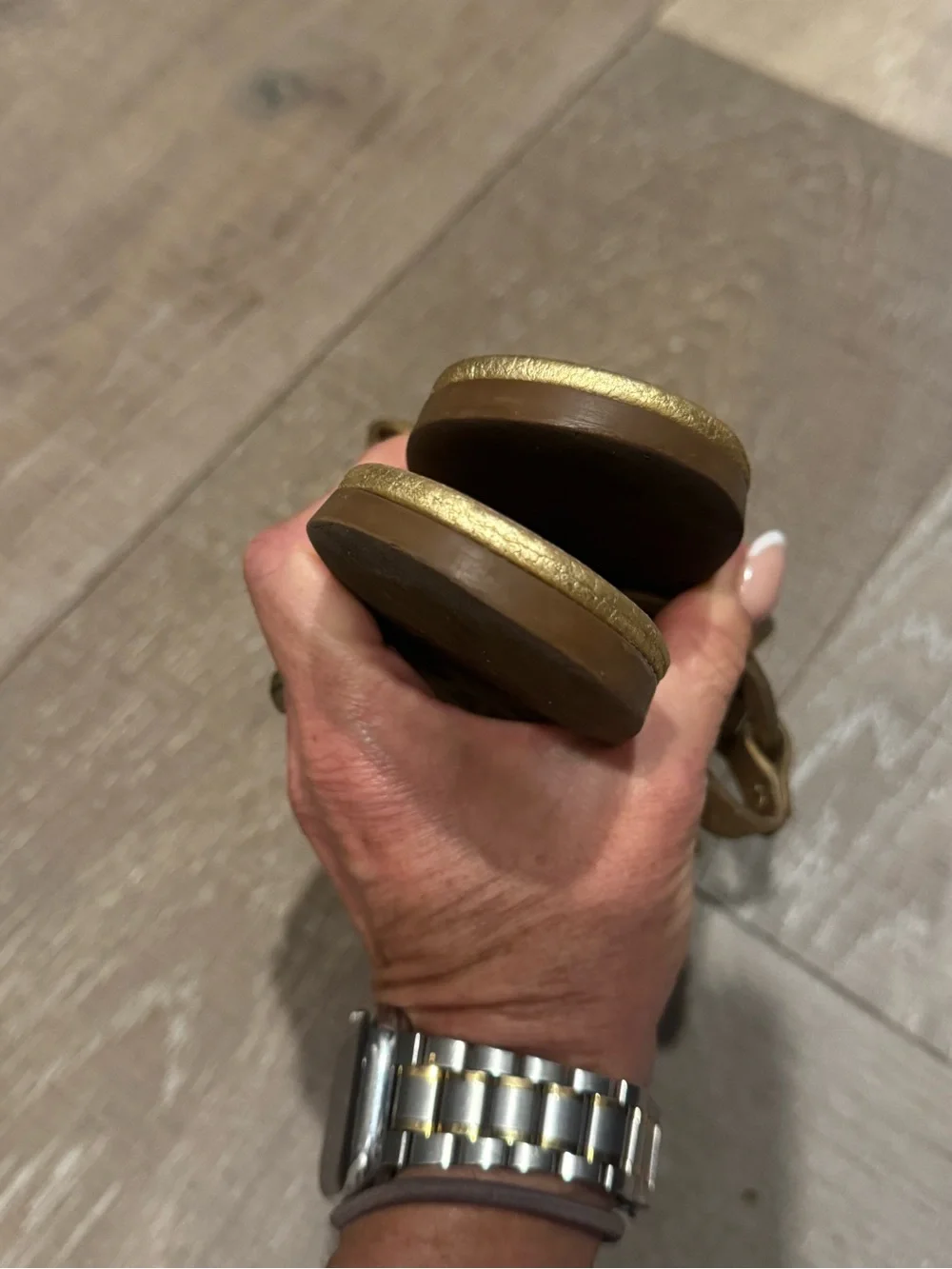 Tory Burch Gold Logo Thong Sandals